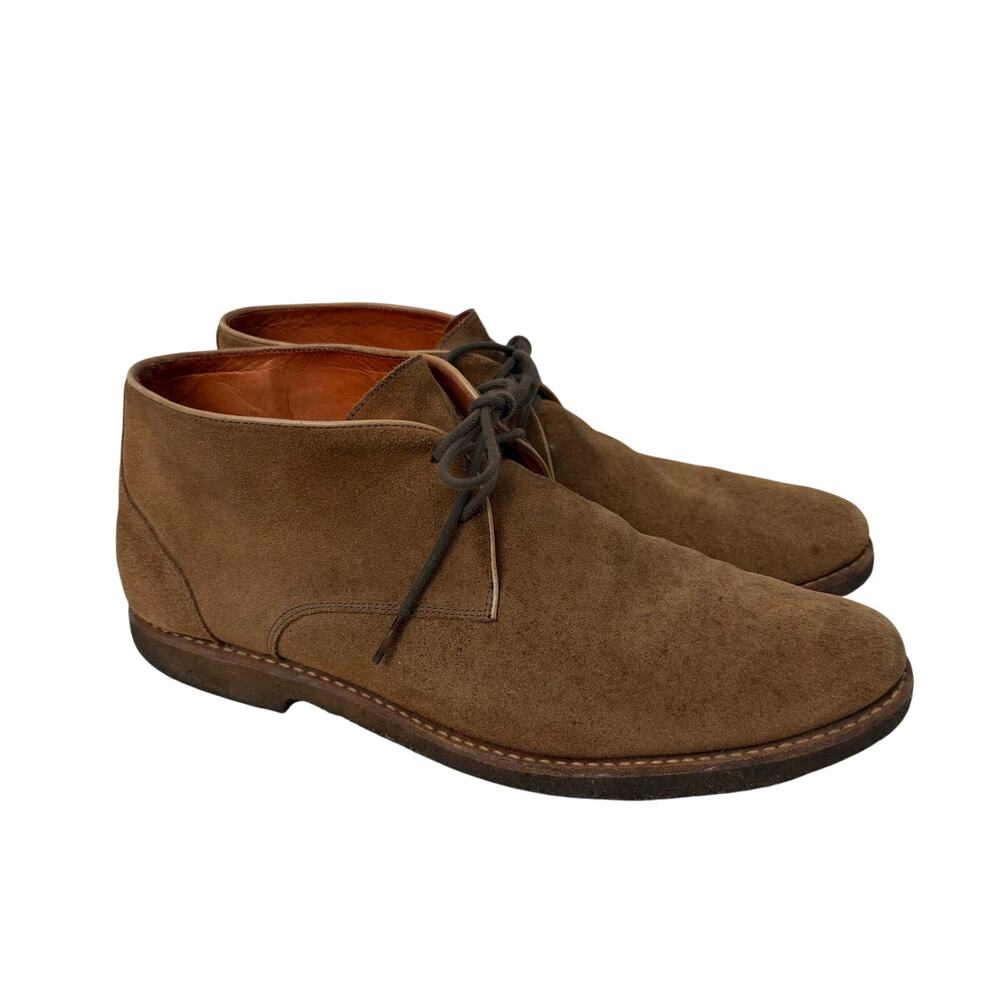 Peter Millar Excursionist Suede Chukka Boots Mens 11.5 M Crepe Sole Brown Suede